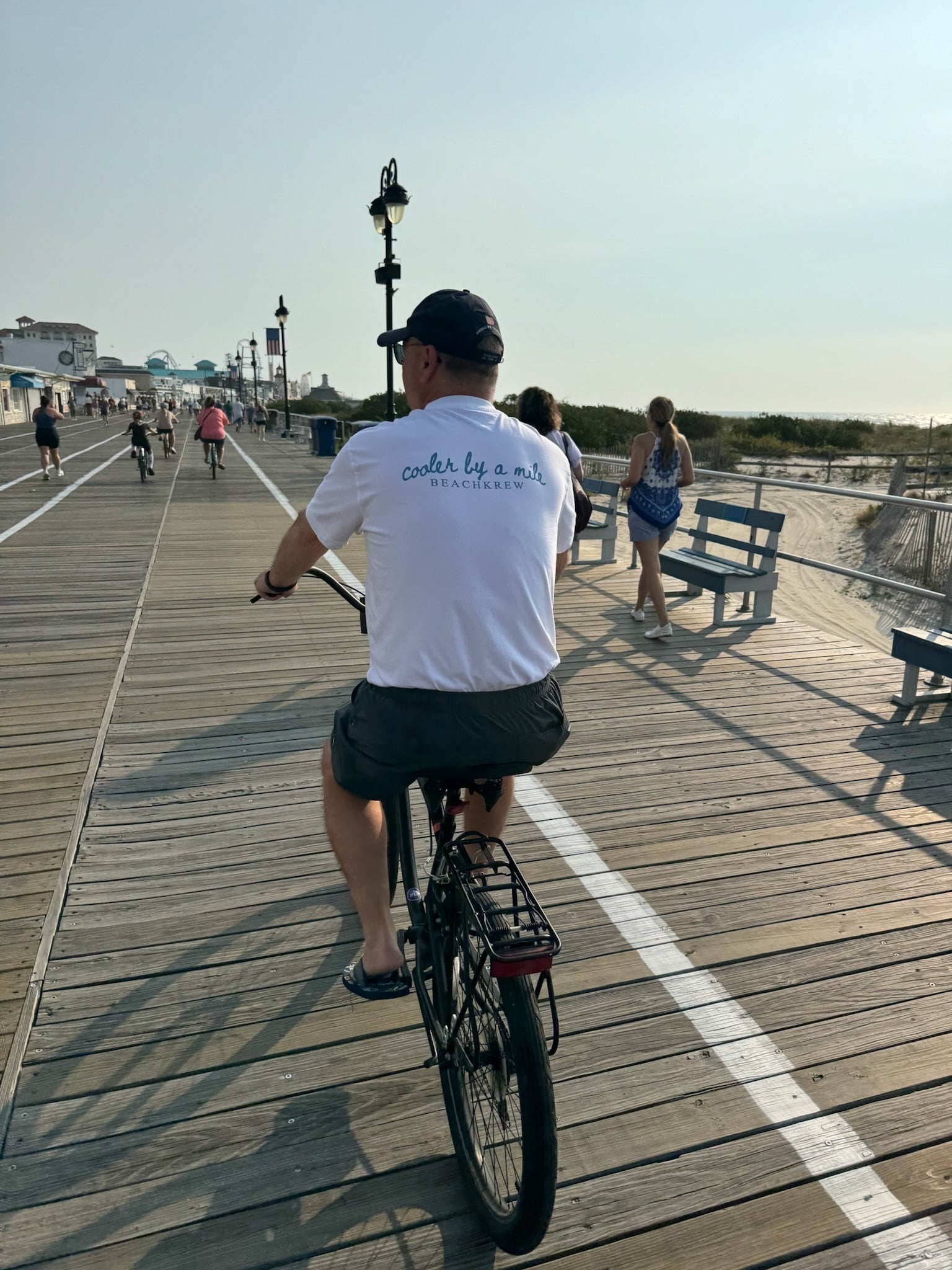 COOLER BY A MILE TEE - WHITE