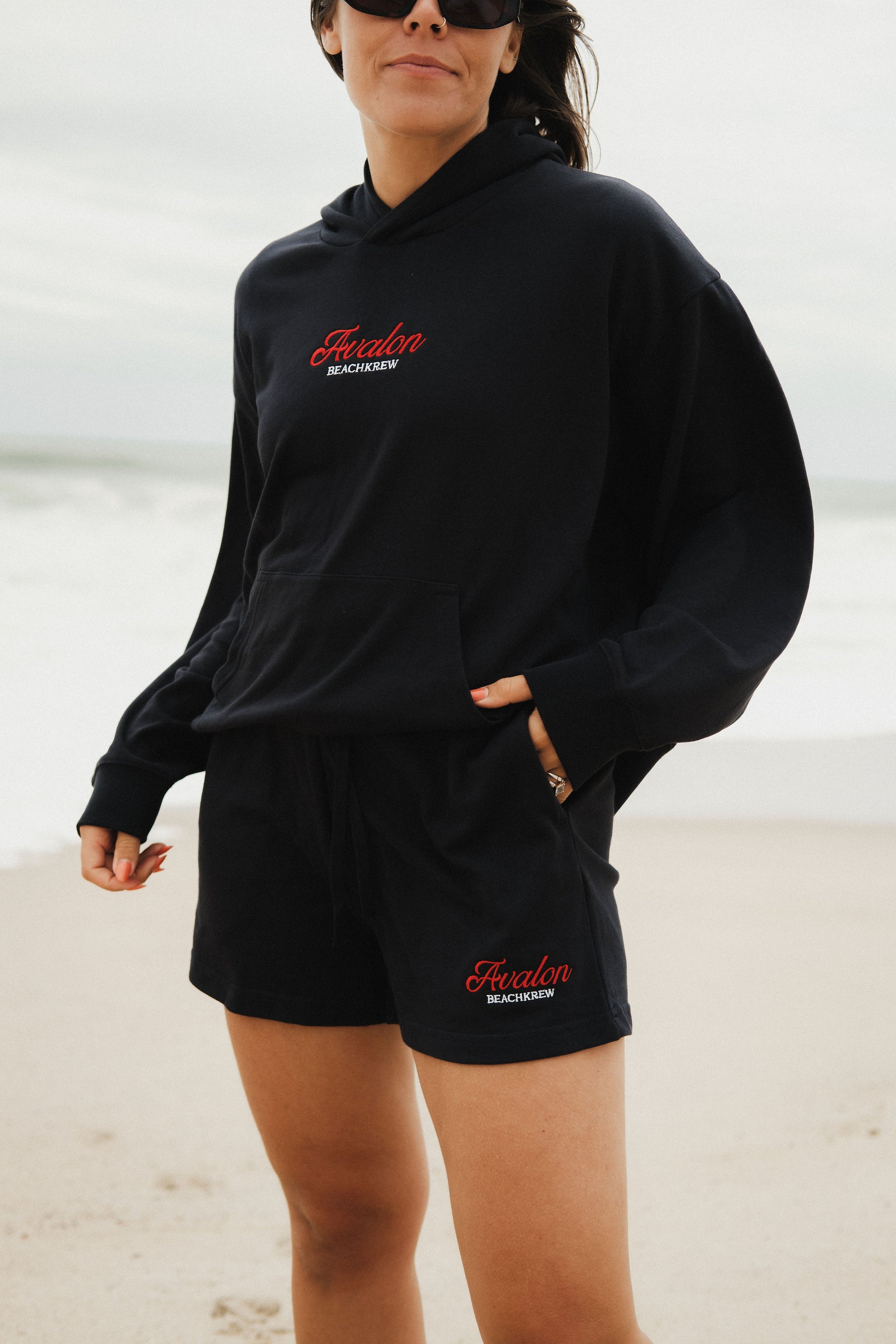 BEACHKREW AVALON TERRY HOODIE - JETTY