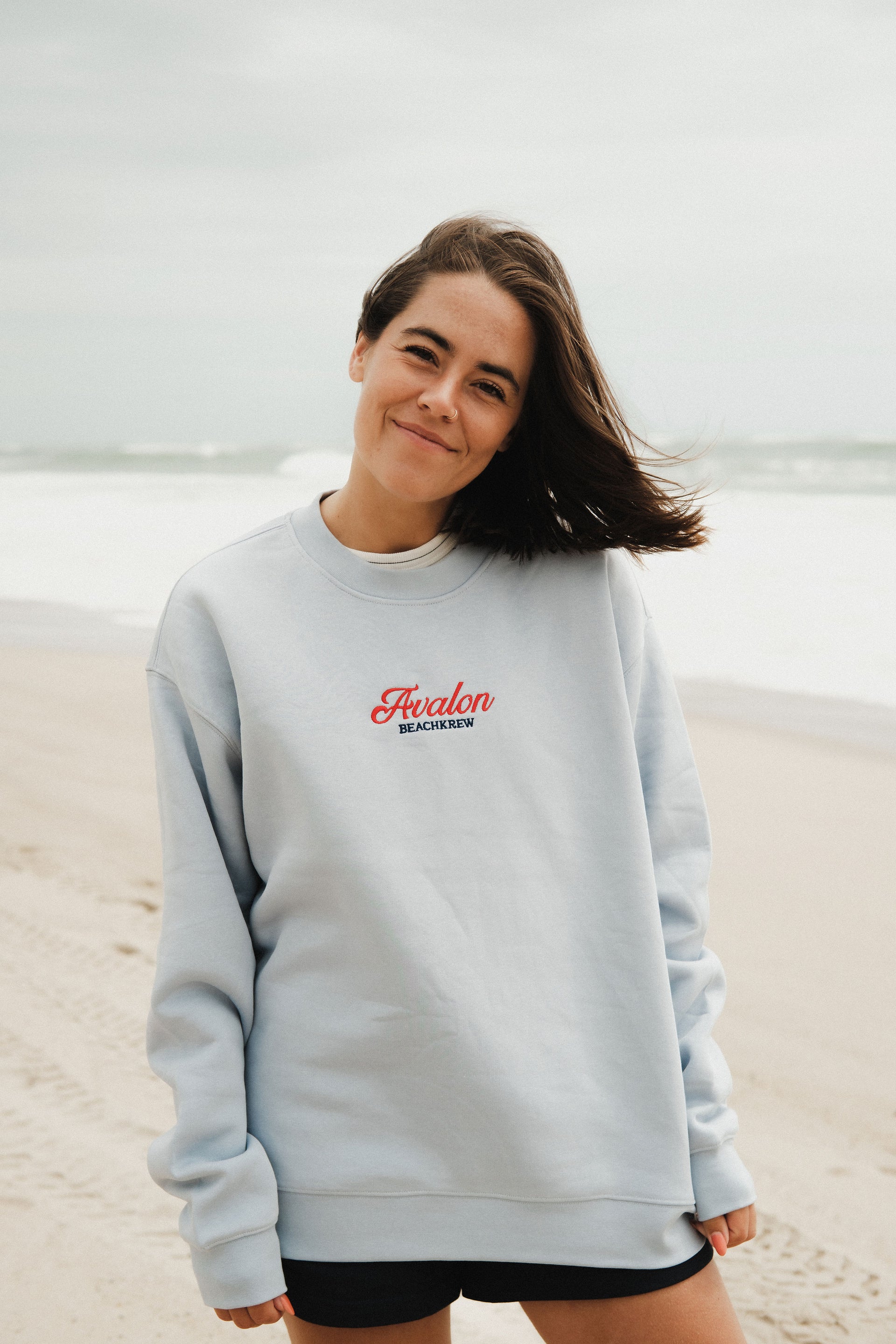 AVALON CREWNECK - ICE BLUE