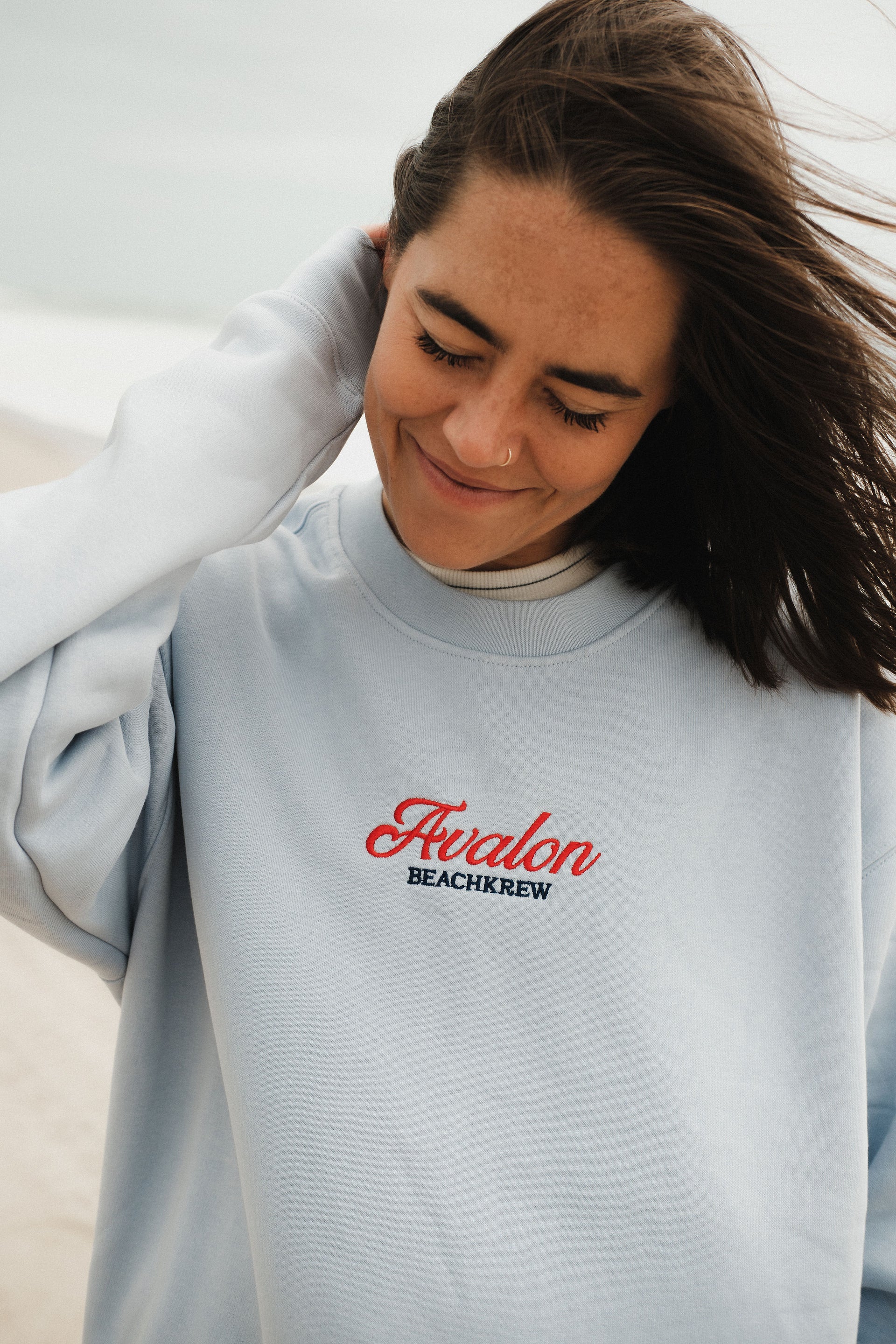 AVALON CREWNECK - ICE BLUE