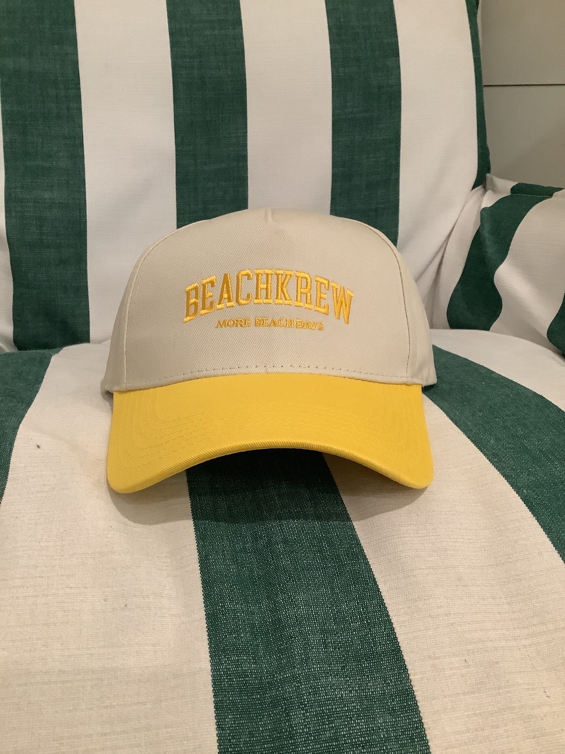 VARSITY CORE HAT - NATURAL / YELLOW