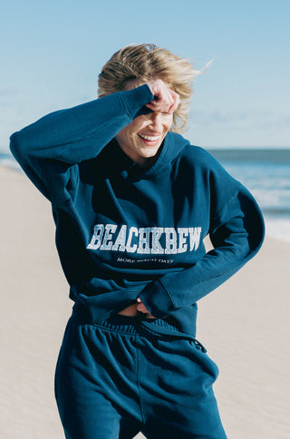 BEACHKREW VARSITY CORE HOODIE - NAVAL