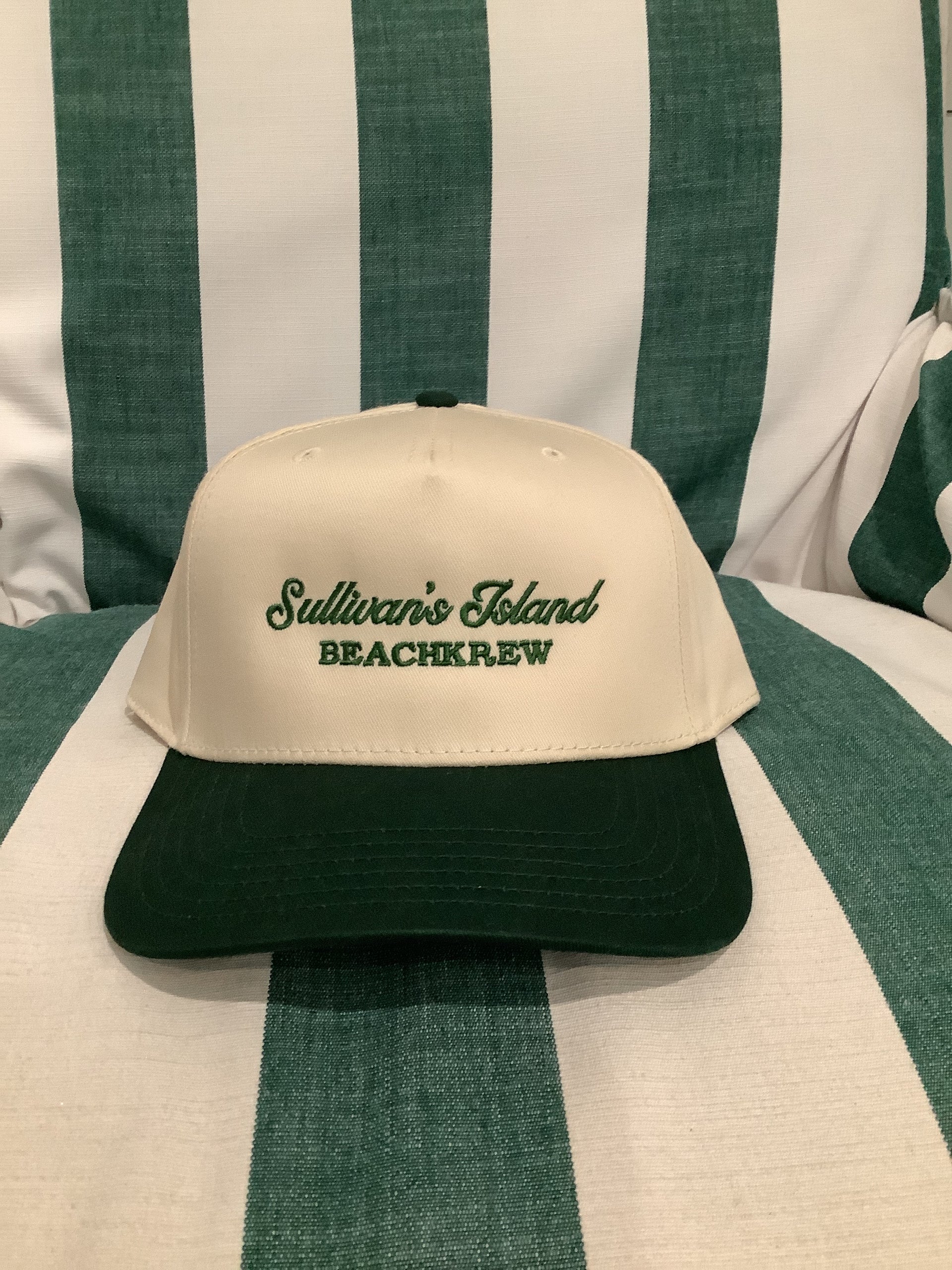SULLIVAN'S ISLAND SIGNATURE HAT - NATURAL / GREEN