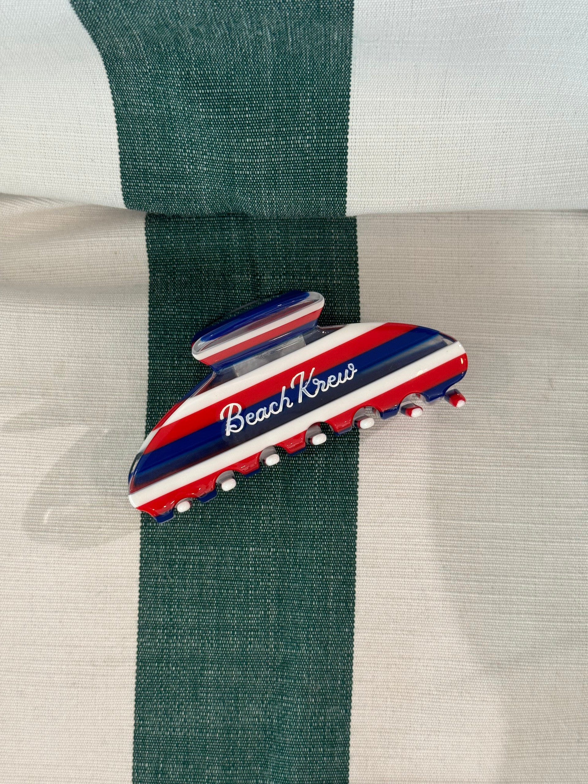 BEACHKREW CLAW CLIP - RED/WHITE/BLUE