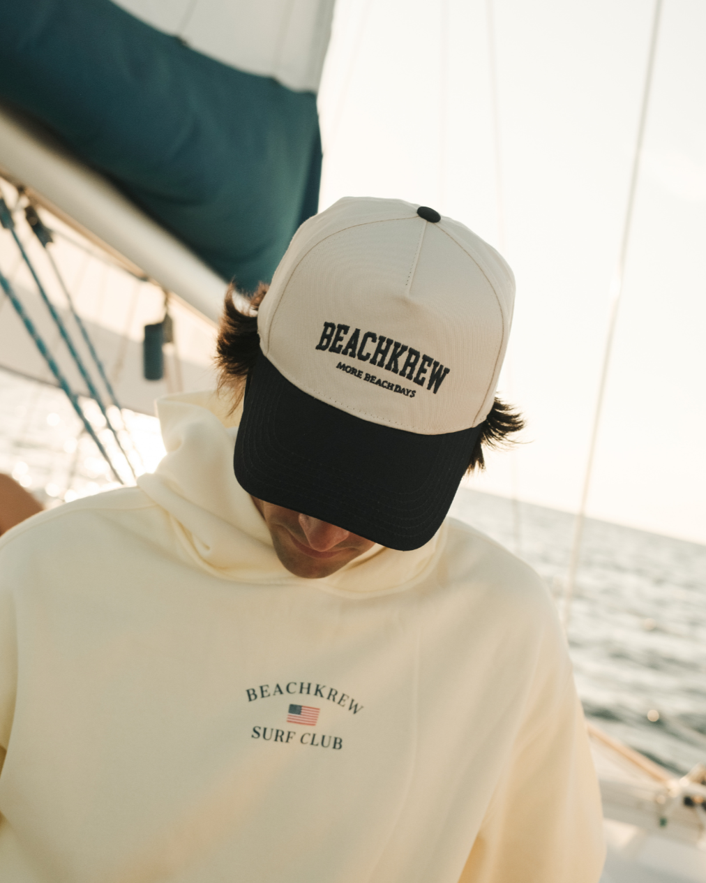 VARSITY CORE HAT - NATURAL / NAVY