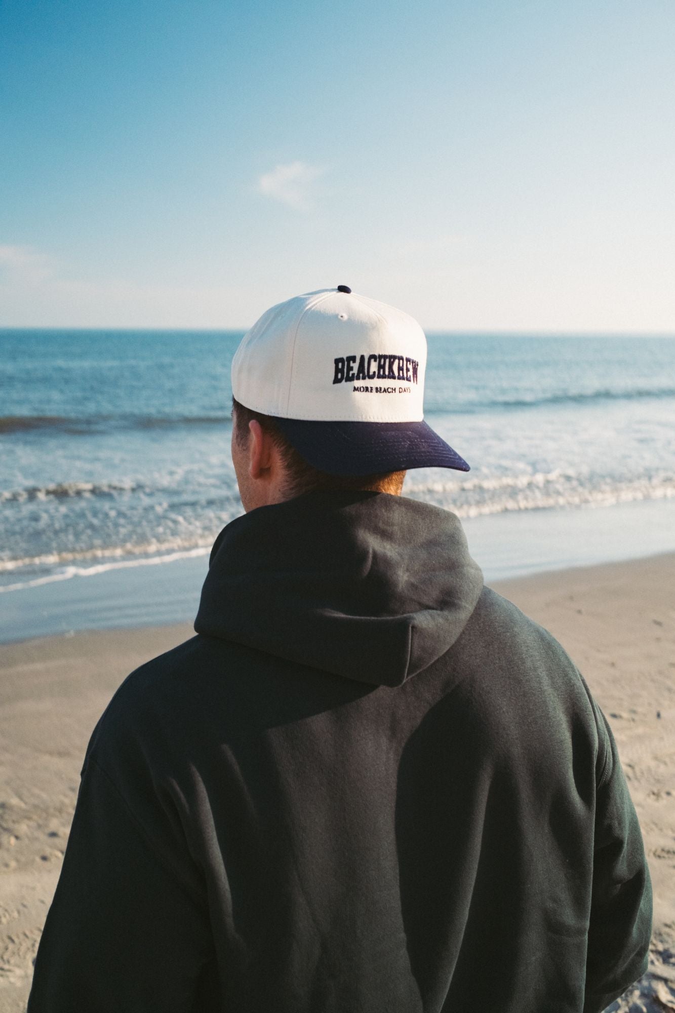 BEACHKREW VARSITY SIGNATURE HAT - NATURAL / NAVY