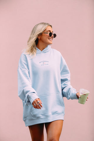 SURF CLUB HOODIE - ICE BLUE