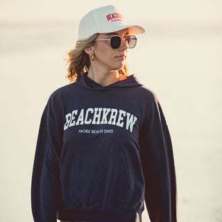 BEACHKREW VARSITY HOODIE - NAVY