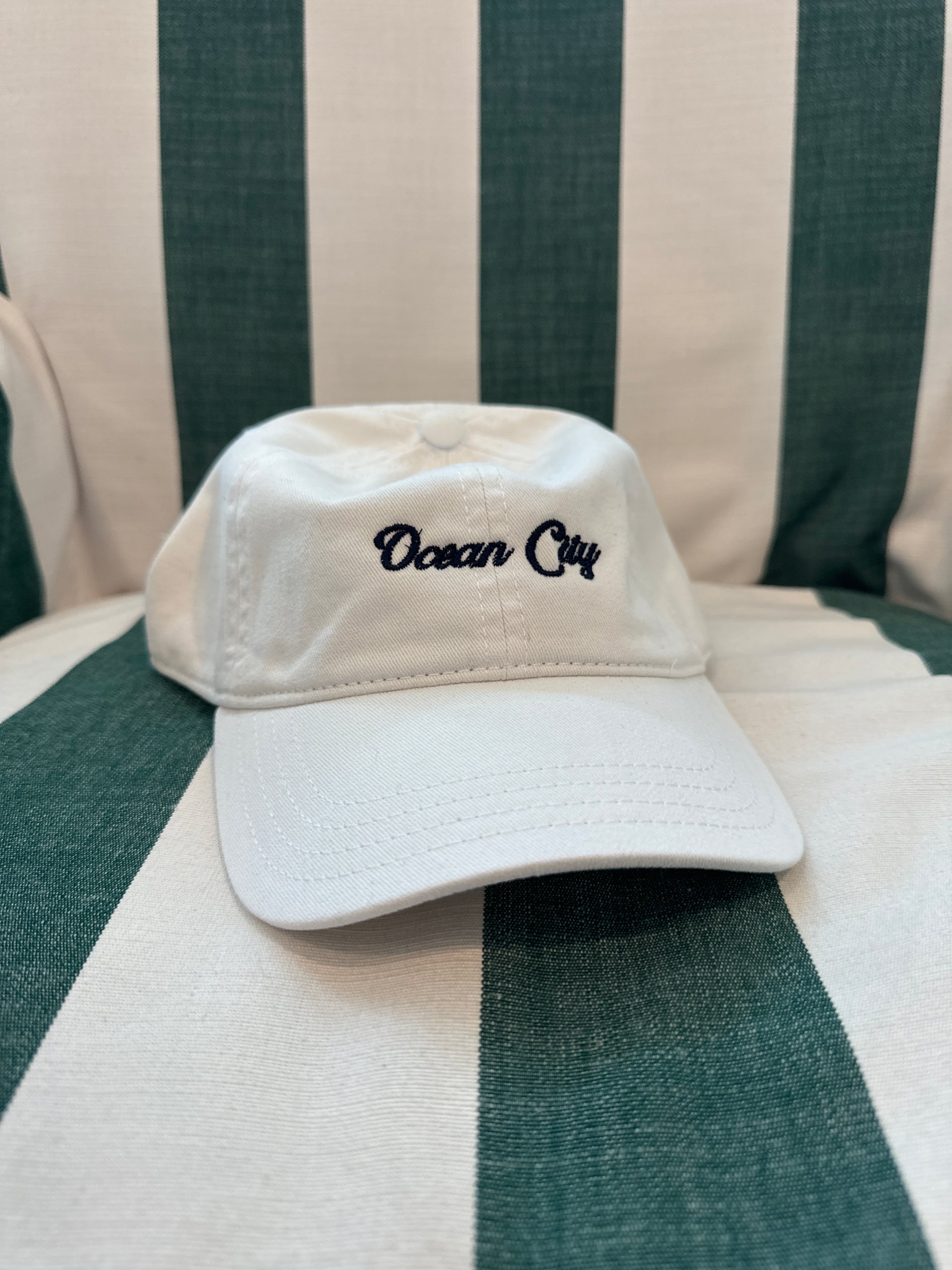 KIDS OCEAN CITY DAD HAT - WHITE