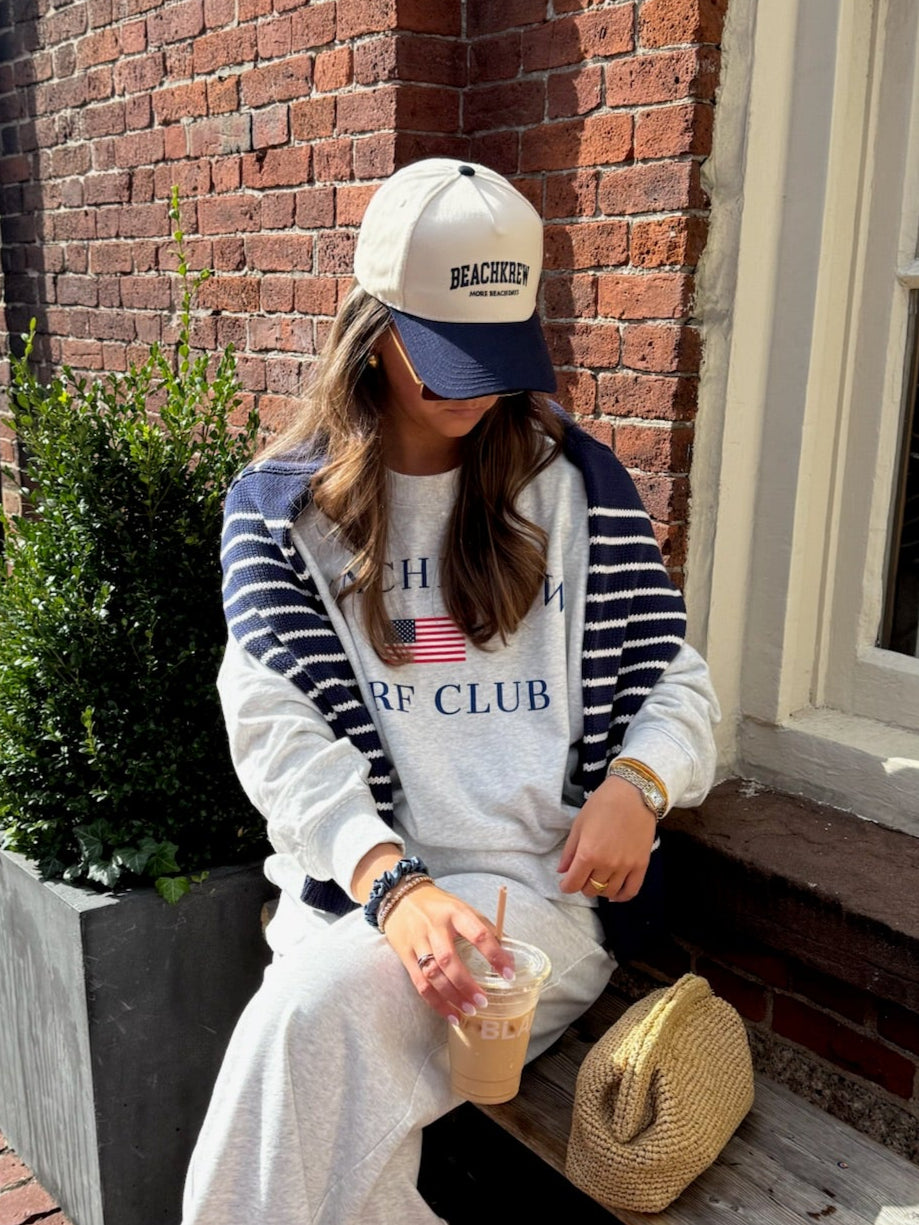 VARSITY CORE HAT - NATURAL / NAVY