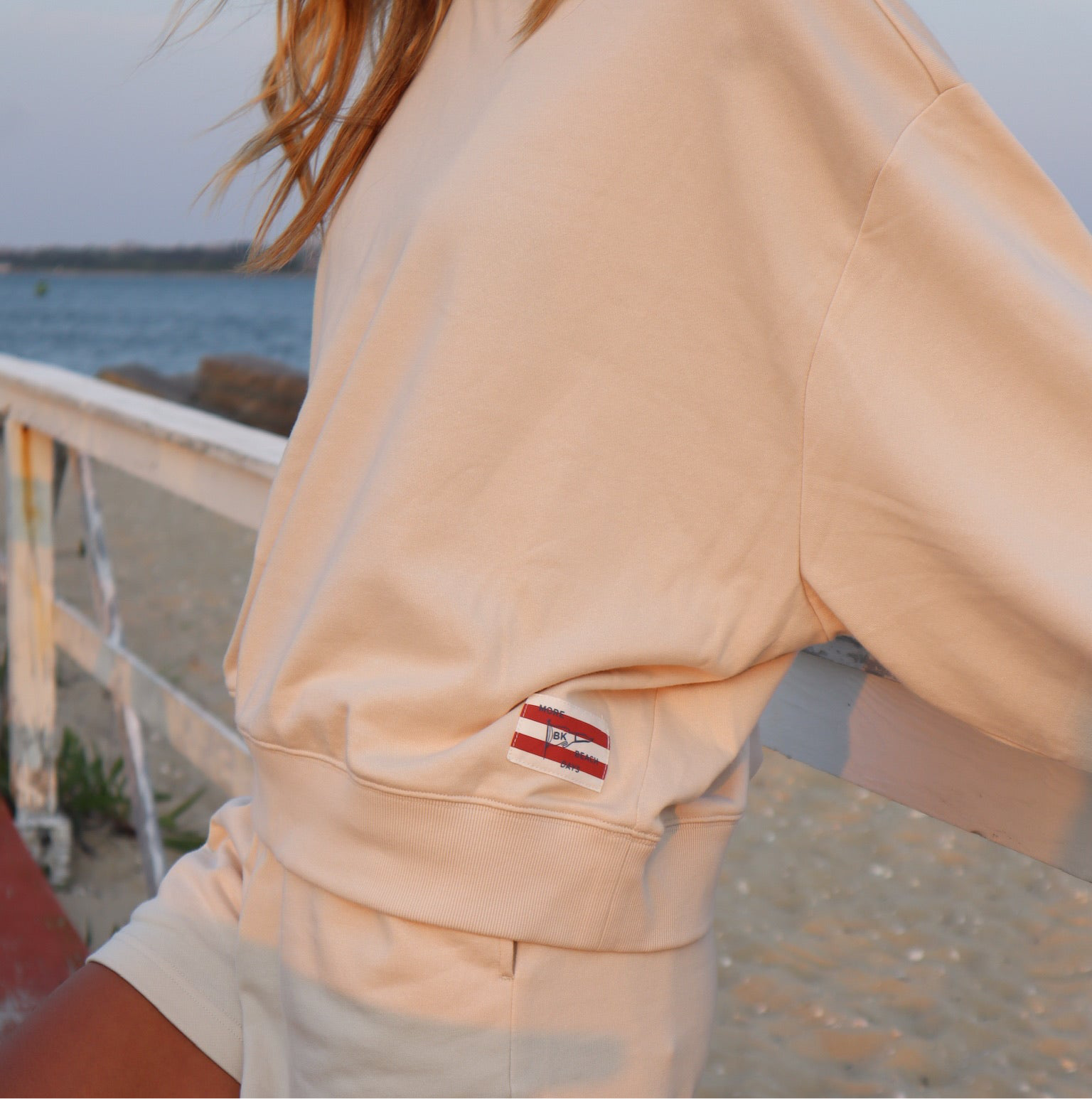 SHORELINE TERRY CREWNECK - BLUFF
