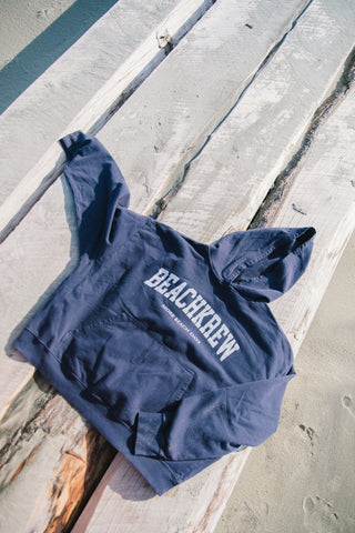 BEACHKREW VARSITY HOODIE - NAVY