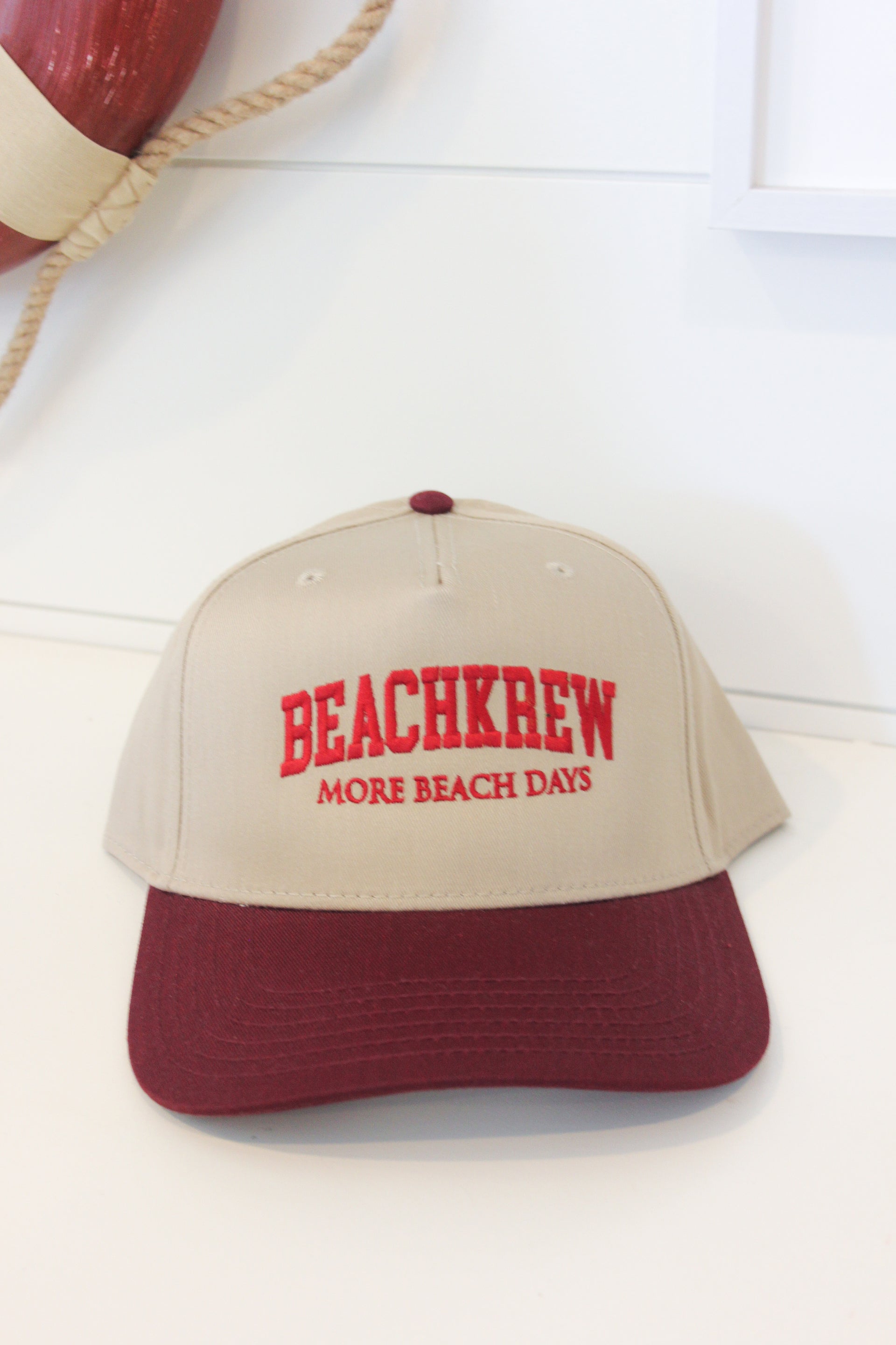 BEACHKREW VARSITY SIGNATURE HAT - MAROON