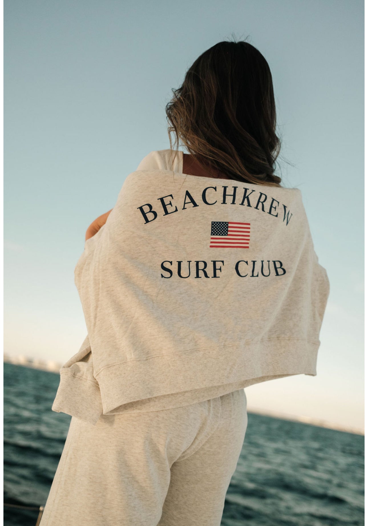 SURF CLUB TERRY CREWNECK - DRIFT