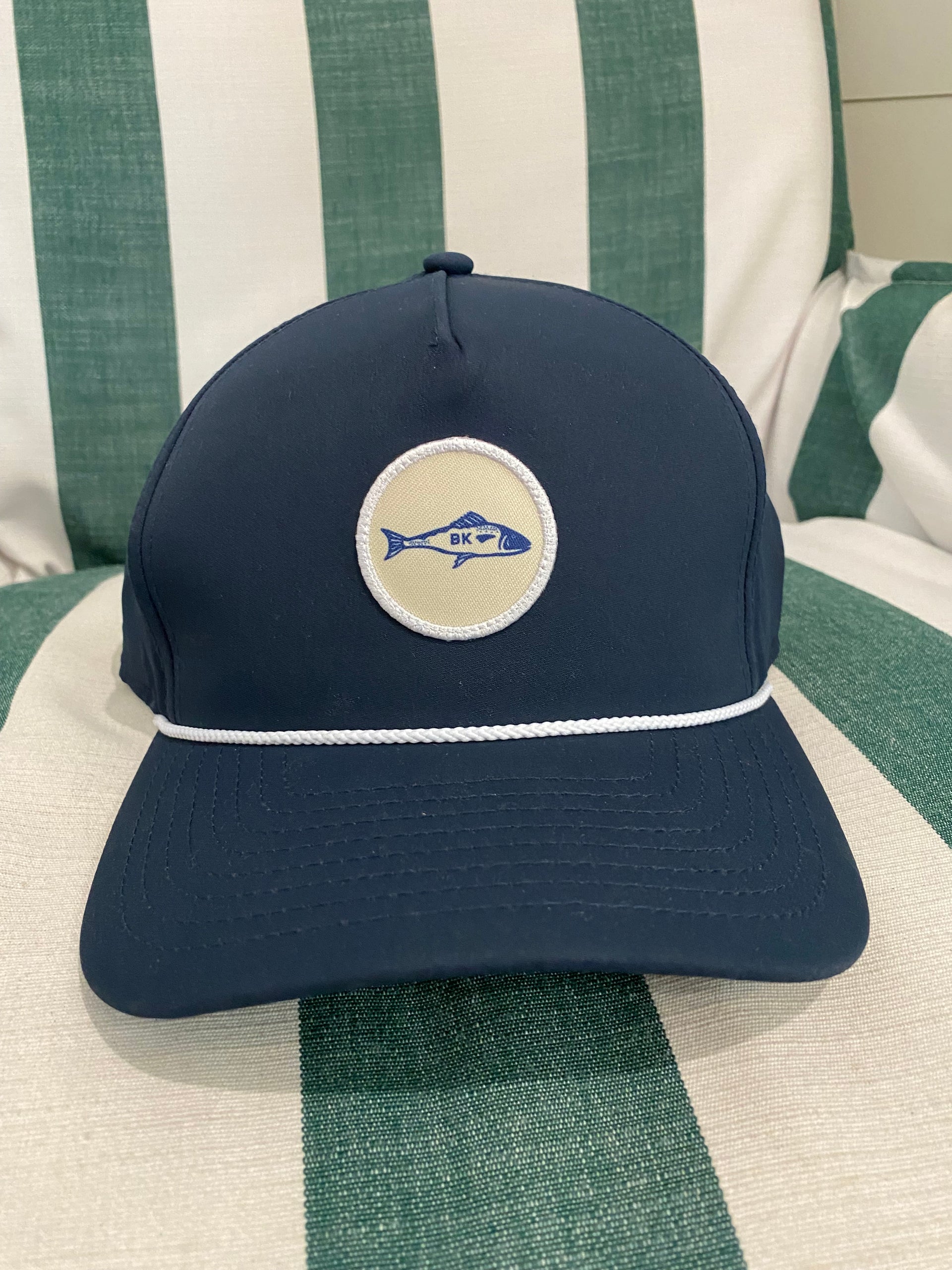 FISH PATCH CADDY HAT - NAVY