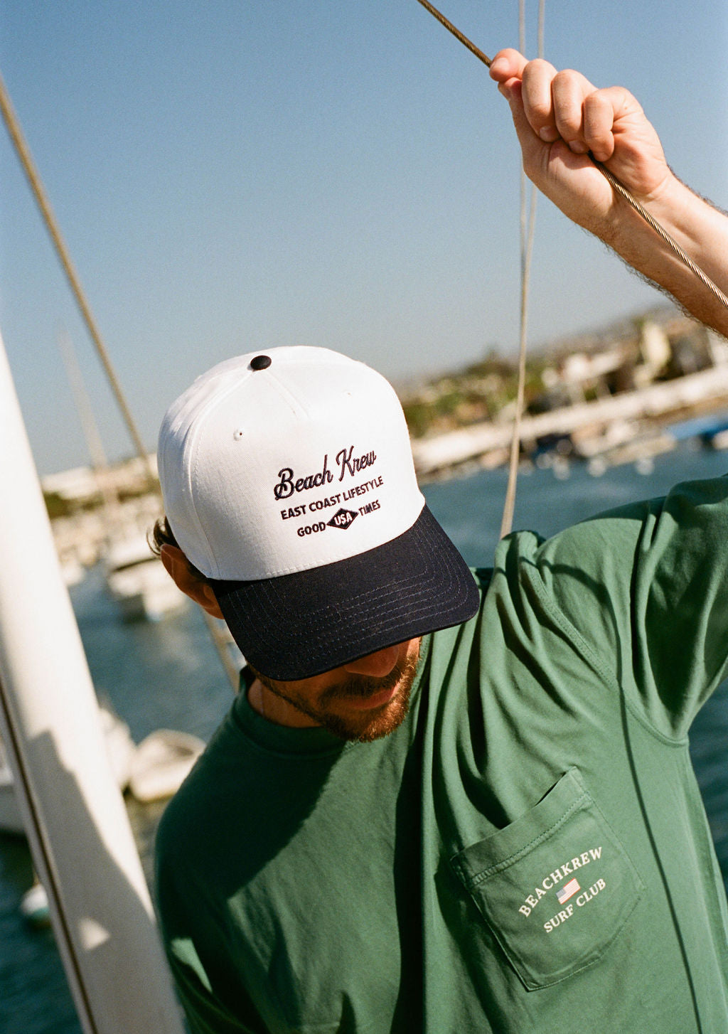EAST COAST SIGNATURE HAT - NAVY/WHITE