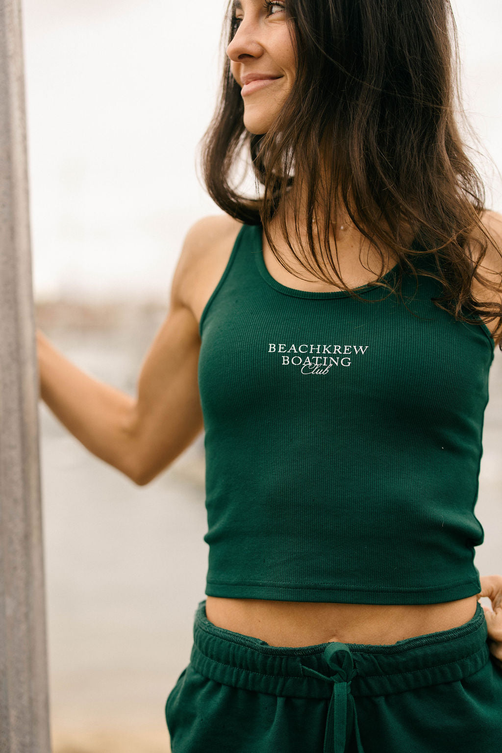 Boating Club Scoop Tank Top - Seagrass
