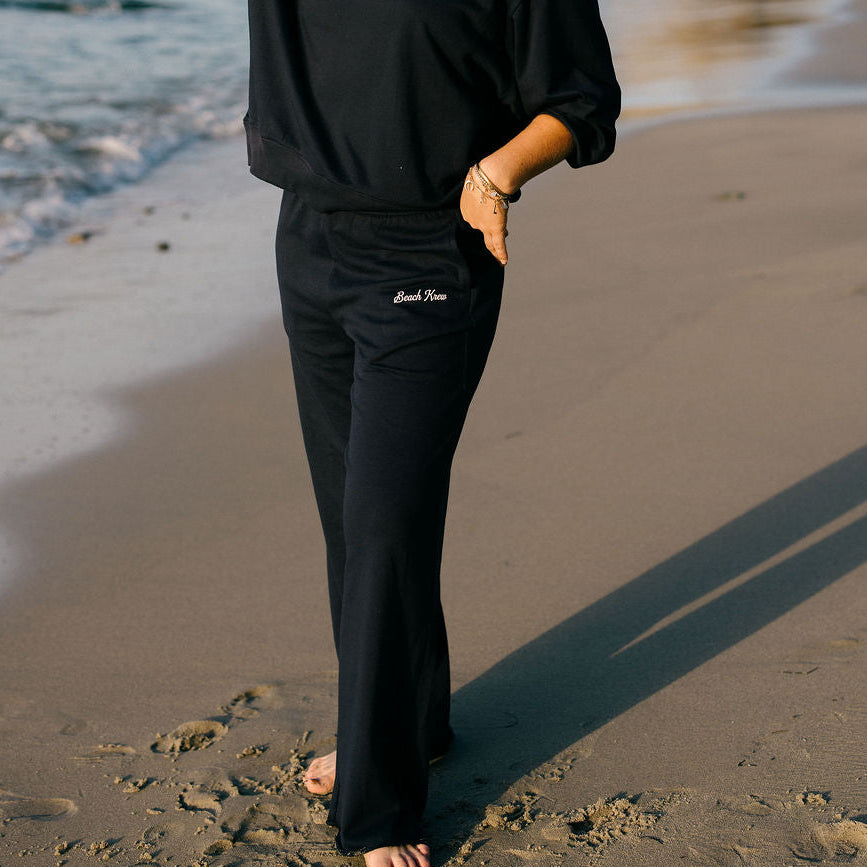 BeachKrew TERRY WIDE LEGS - JETTY