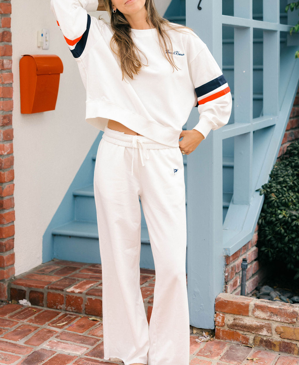 BURGEE TERRY WIDE LEGS - SALT