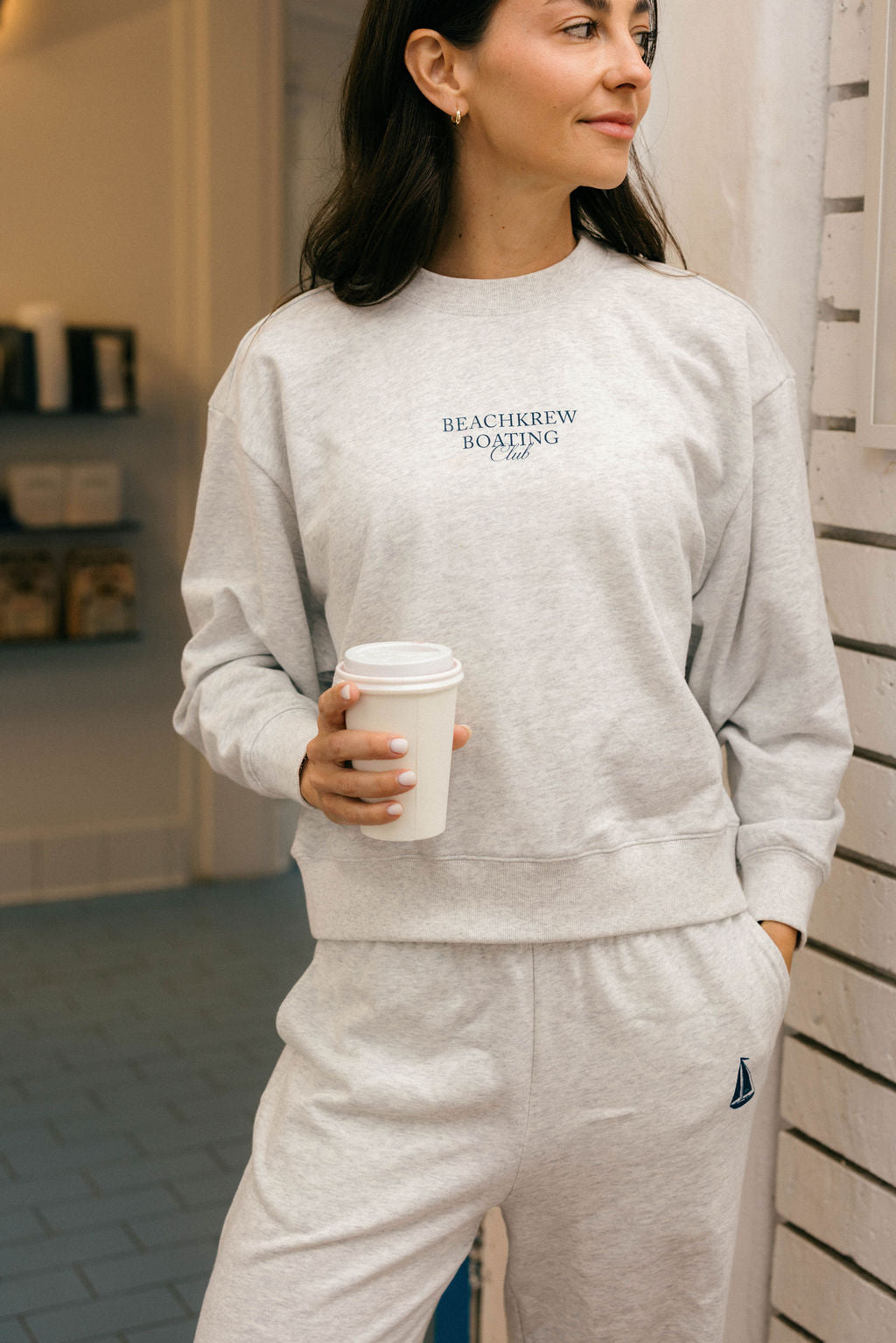 BOAT CLUB TERRY CREWNECK - DRIFT