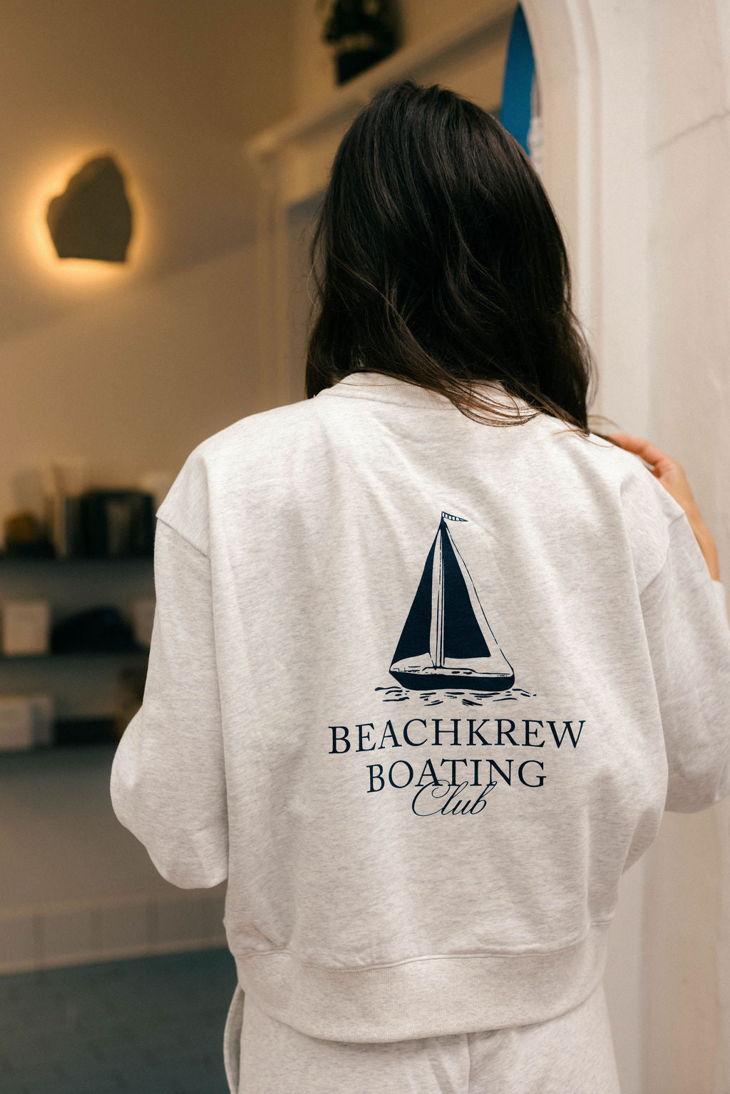 BOAT CLUB TERRY CREWNECK - DRIFT