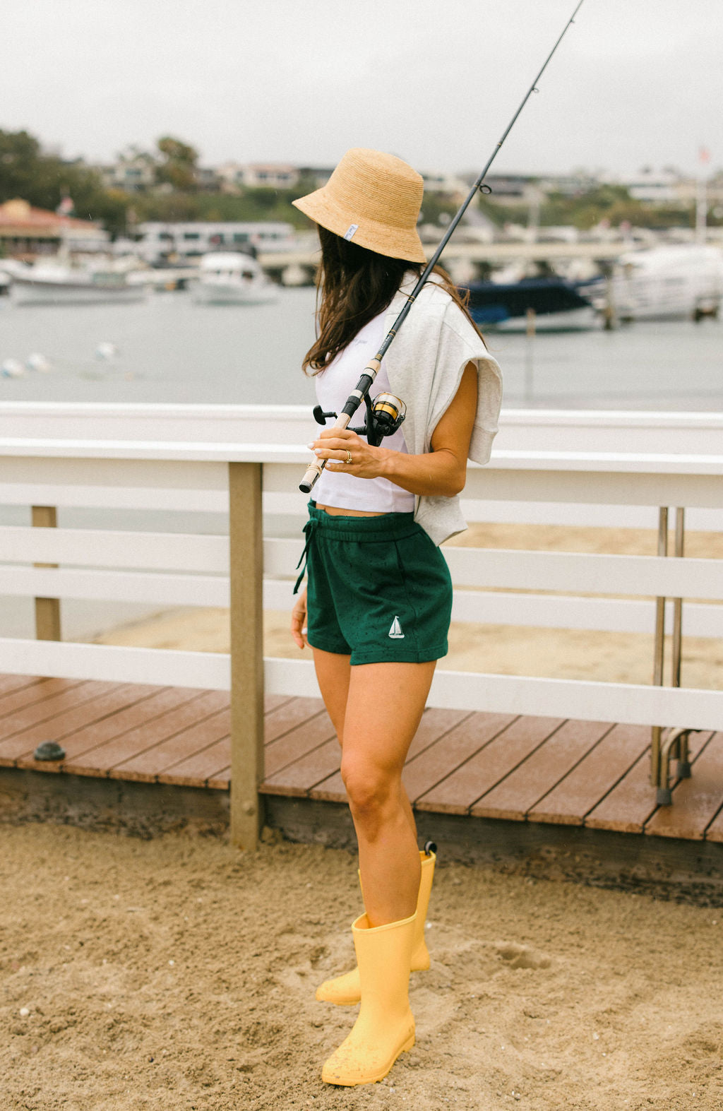 Boating Club Terry Shorts - Seagrass