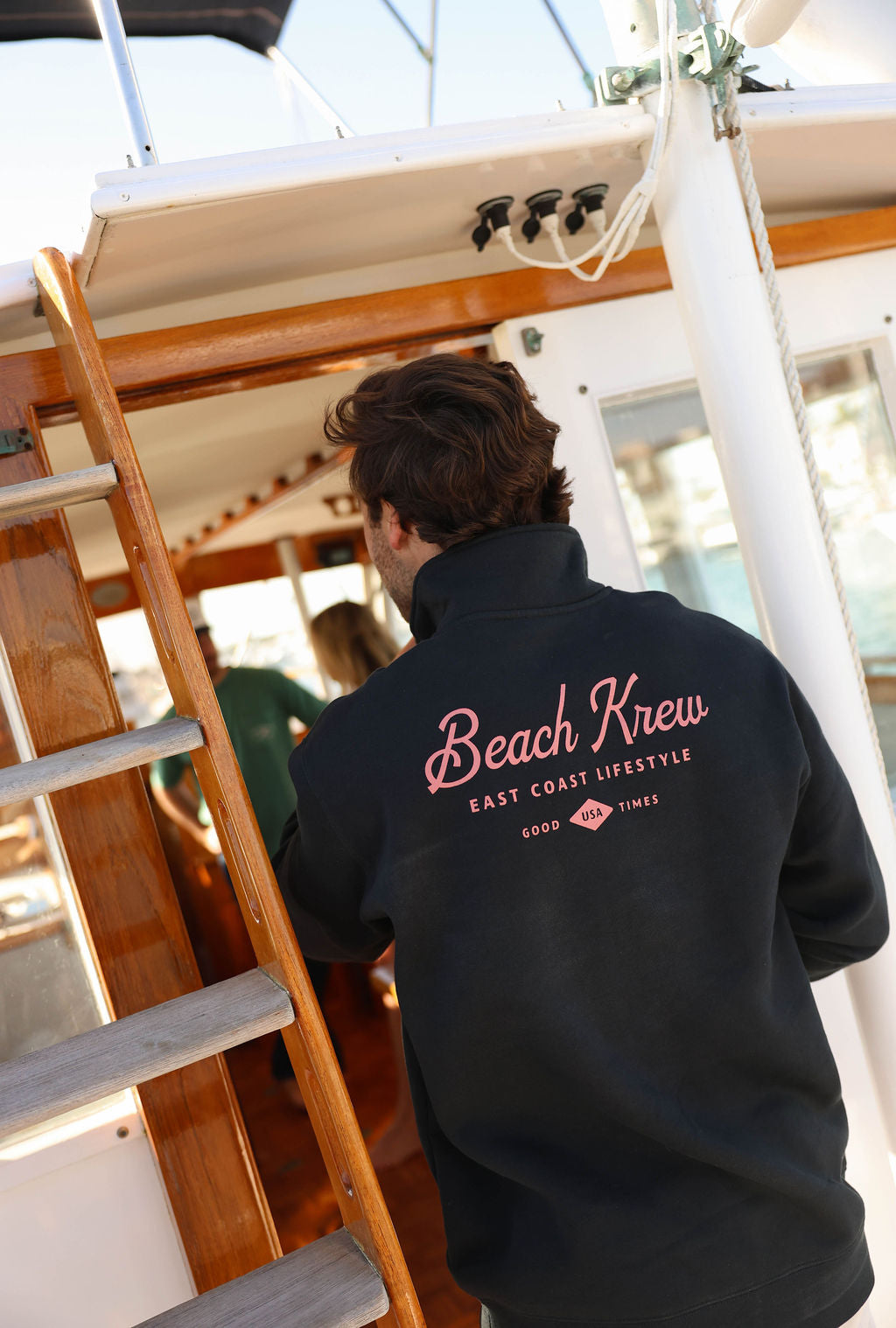 East Coast Quarter Zip Sweatshirt - Navy