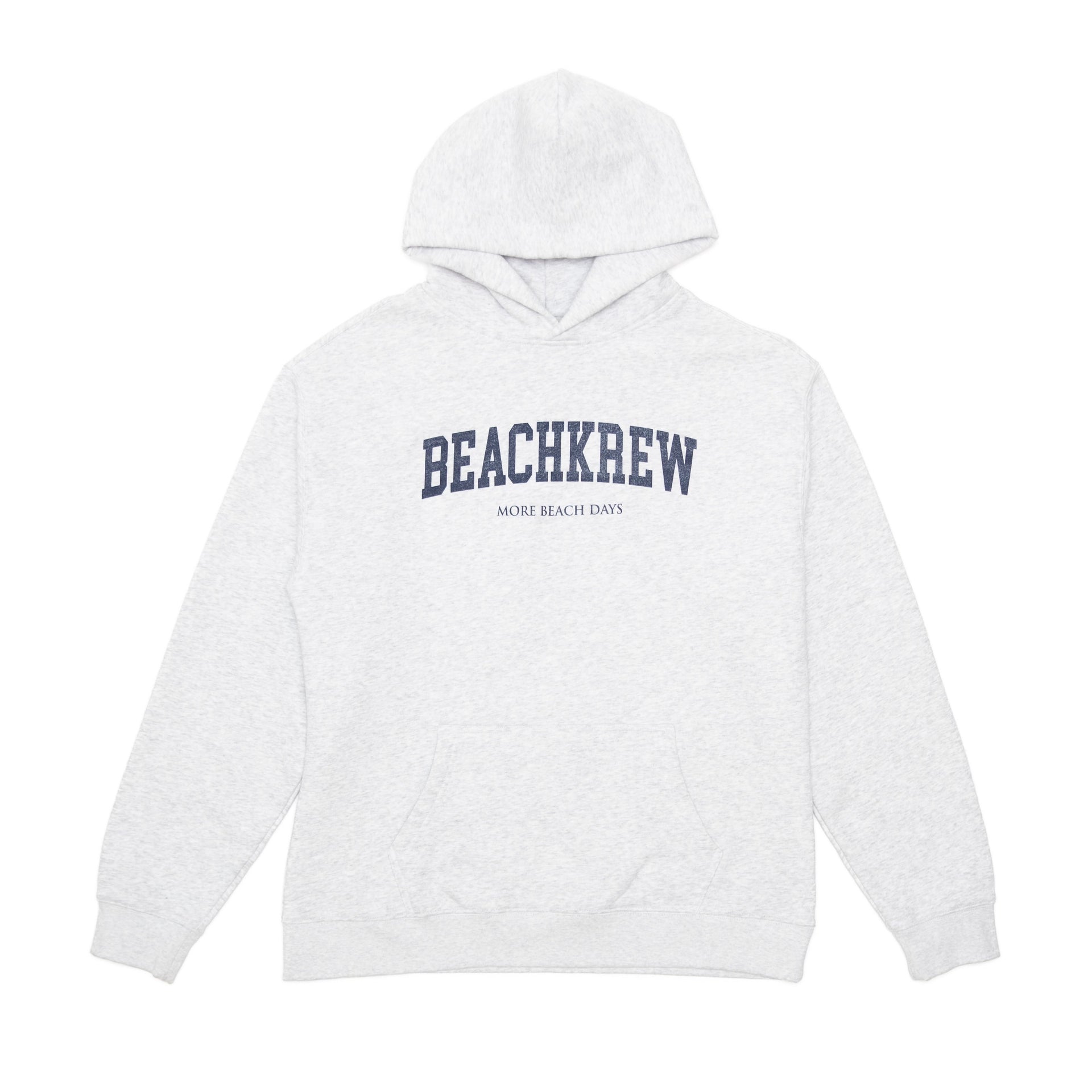BEACHKREW VARSITY HOODIE - LIGHT GREY