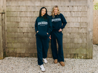 BEACHKREW VARSITY CORE SWEATPANTS - NAVAL