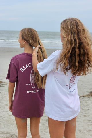 BEACHKREW APPAREL CO. TEE - PLUM