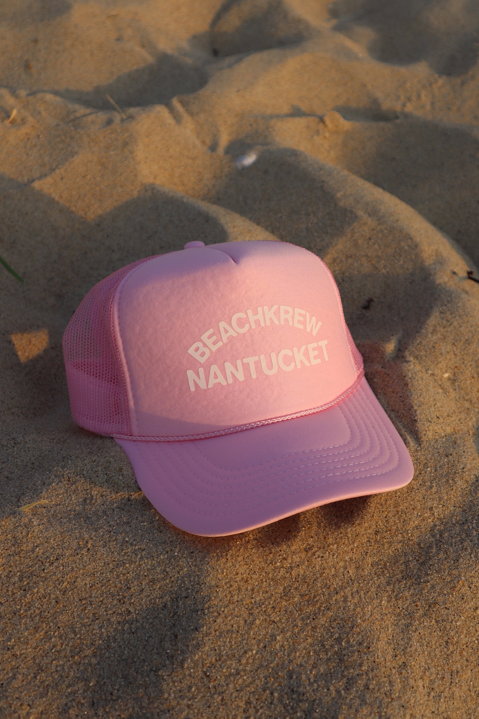BEACHKREW NANTUCKET TRUCKER HAT - PINK