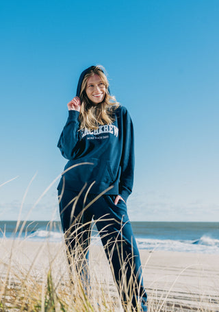 BEACHKREW VARSITY CORE HOODIE - NAVAL