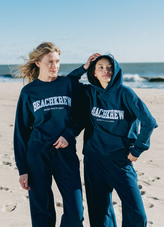 BEACHKREW VARSITY CORE HOODIE - NAVAL