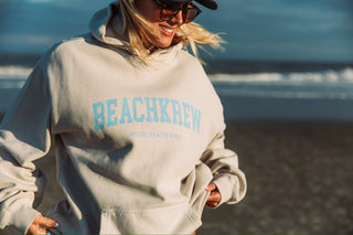 BEACHKREW VARSITY HOODIE - SAND