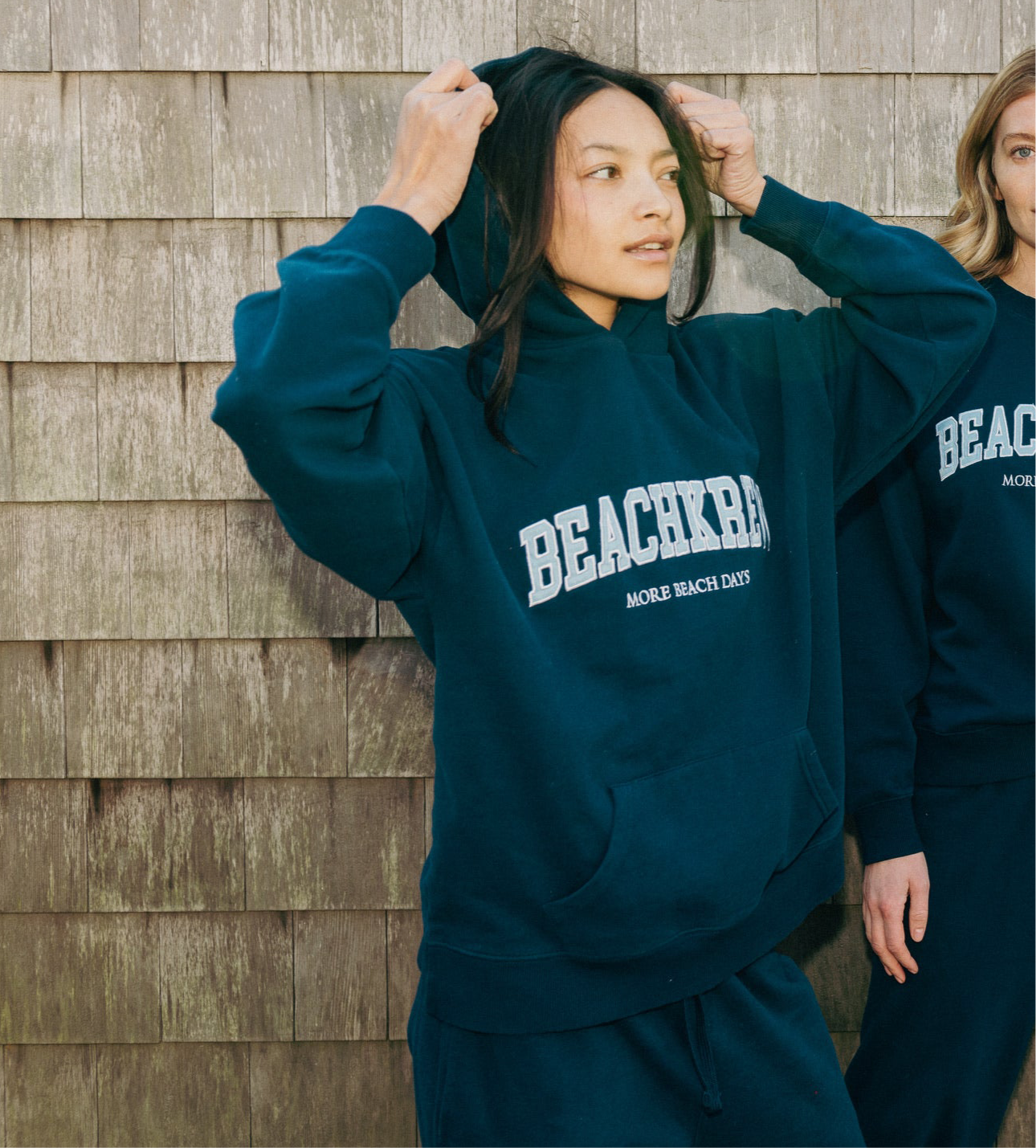 BEACHKREW VARSITY CORE HOODIE NAVAL