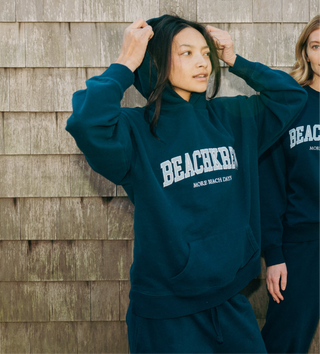 BEACHKREW VARSITY CORE HOODIE - NAVAL