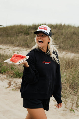 NANTUCKET PATCH TRUCKER HAT - NAVY/ W WHITE