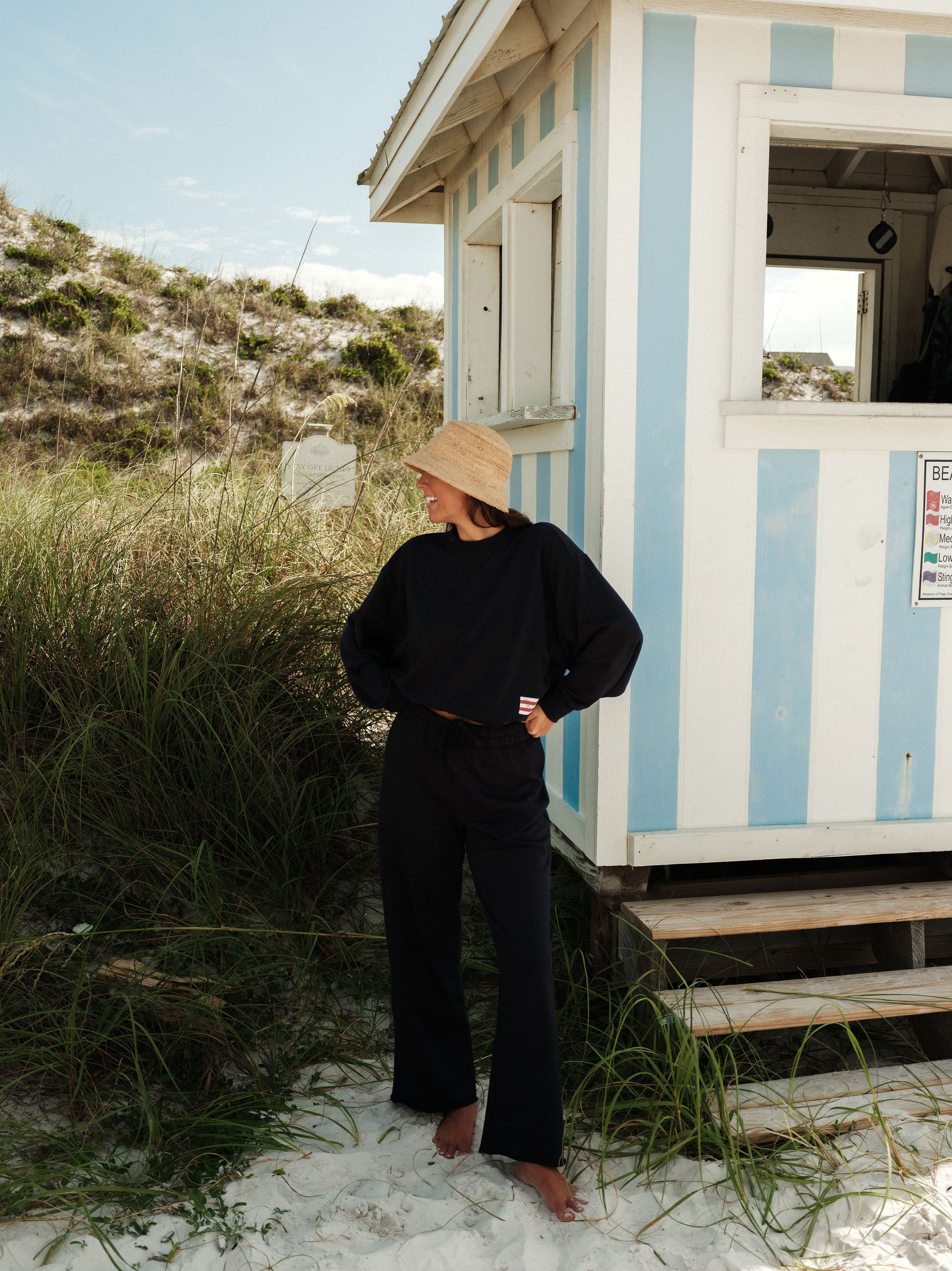 SHORELINE TERRY WIDE LEGS - JETTY