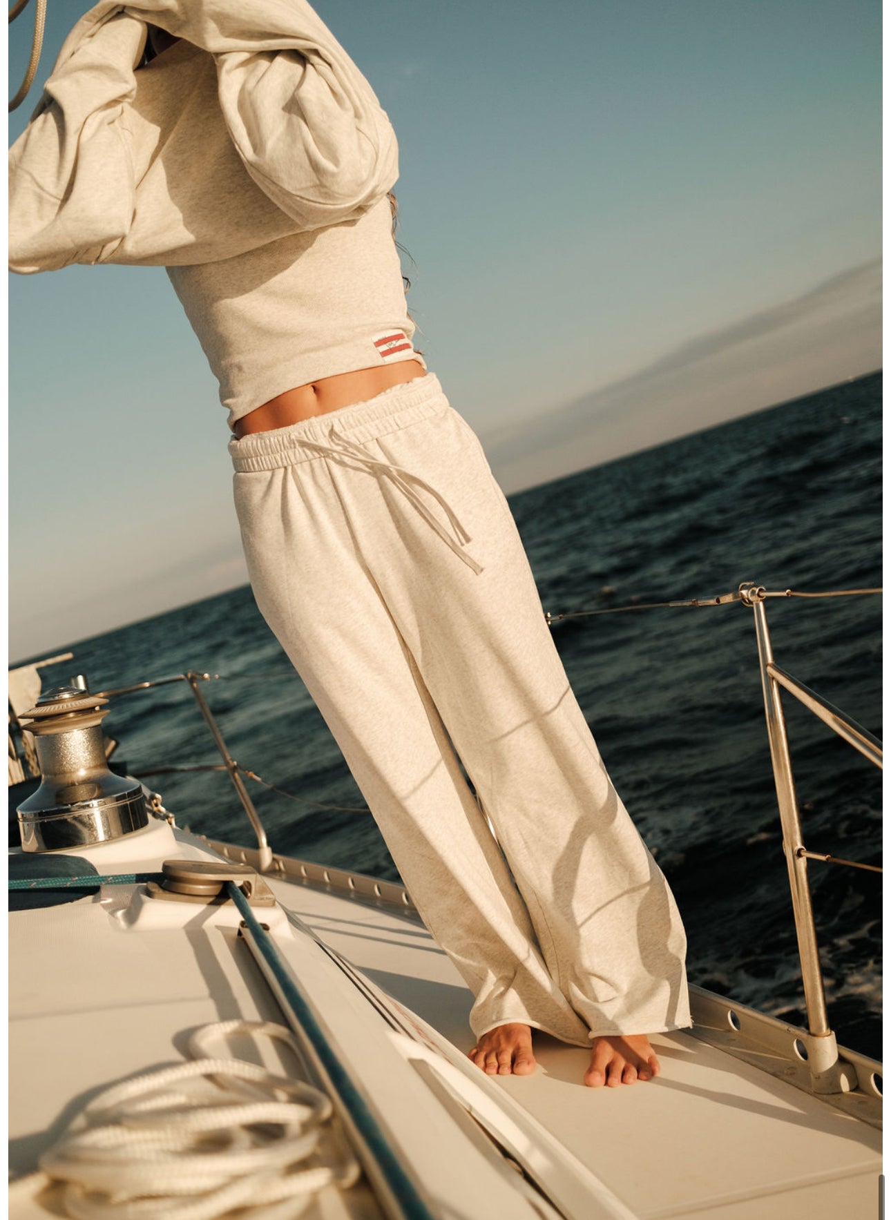 SHORELINE TERRY WIDE LEGS - DRIFT