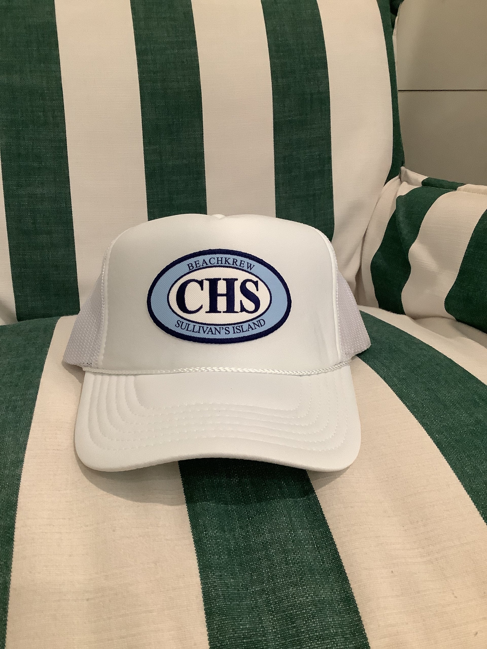CHS PATCH TRUCKER HAT - WHITE