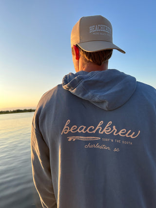 DOWN THE SHORE HOODIE - PINK – beachkrew