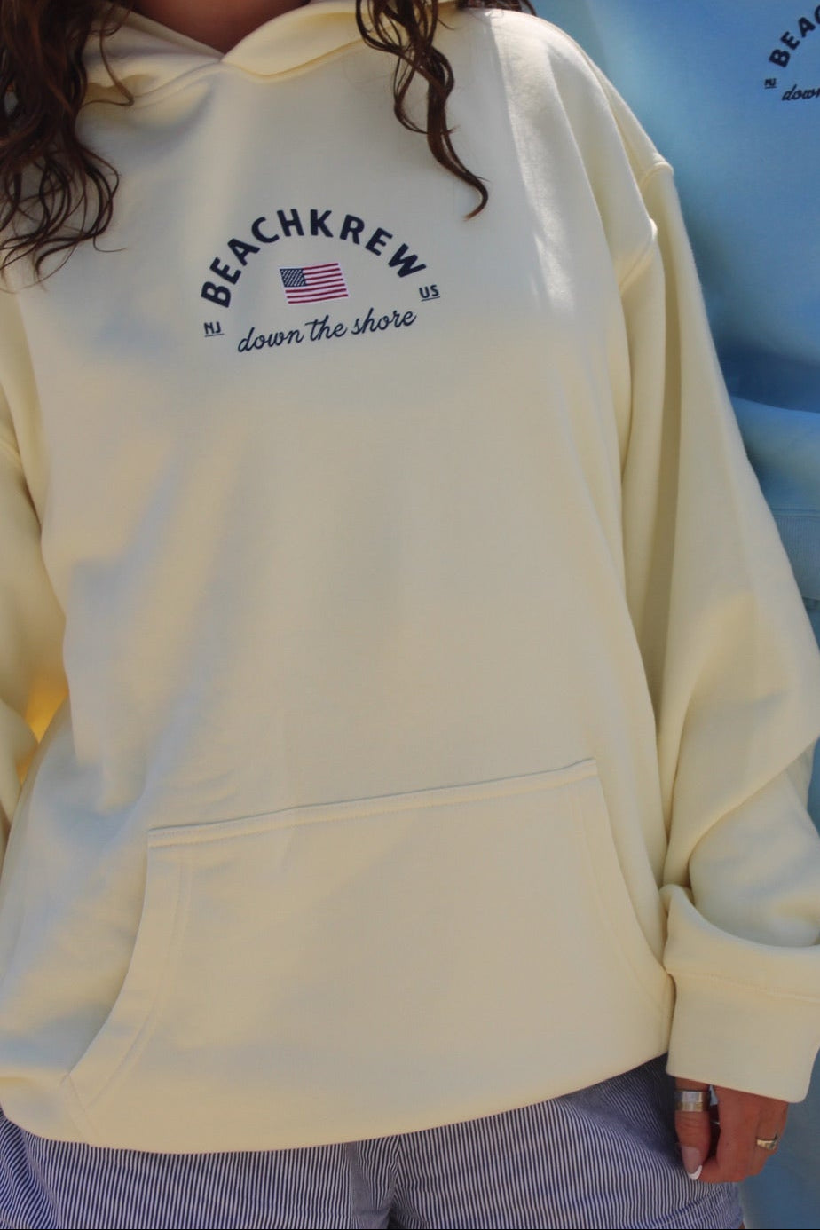 DOWN THE SHORE USA HOODIE - YELLOW