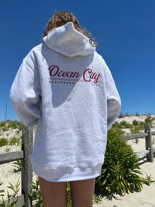 OCEAN CITY HOODIE - LIGHT GREY