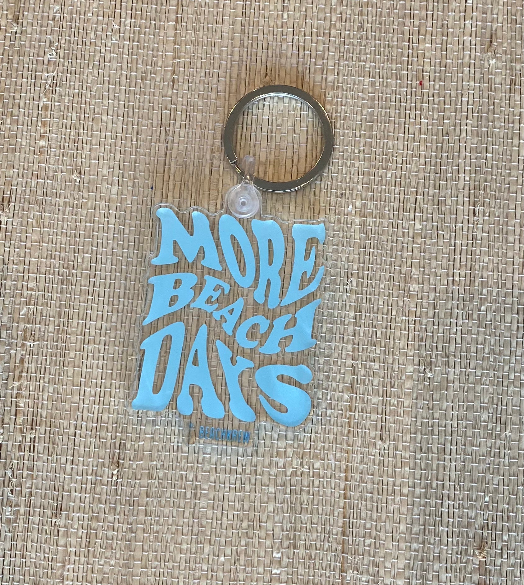 MORE BEACH DAYS KEYCHAIN - BLUE