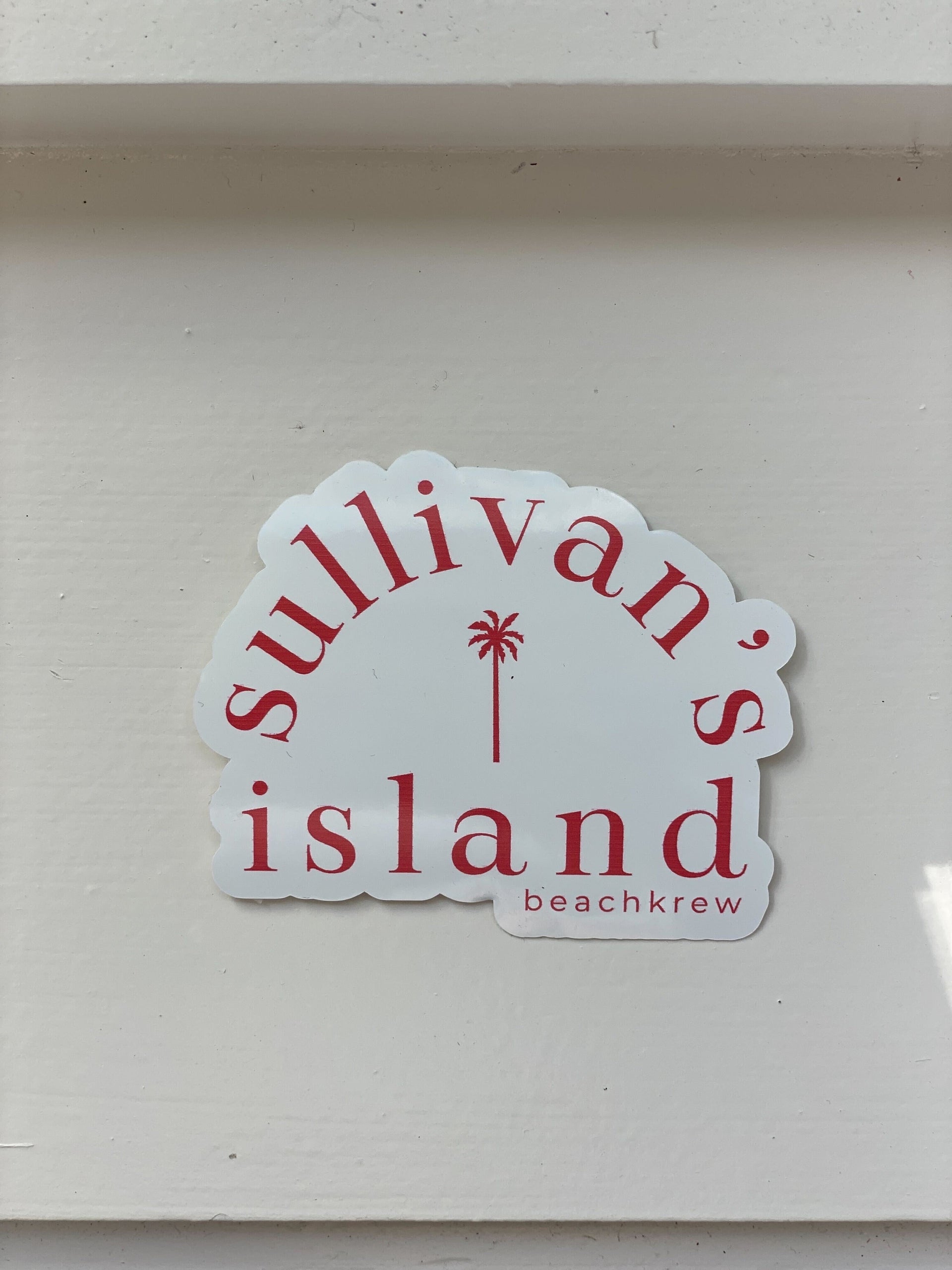 SULLIVAN'S ISLAND STICKERS - RED
