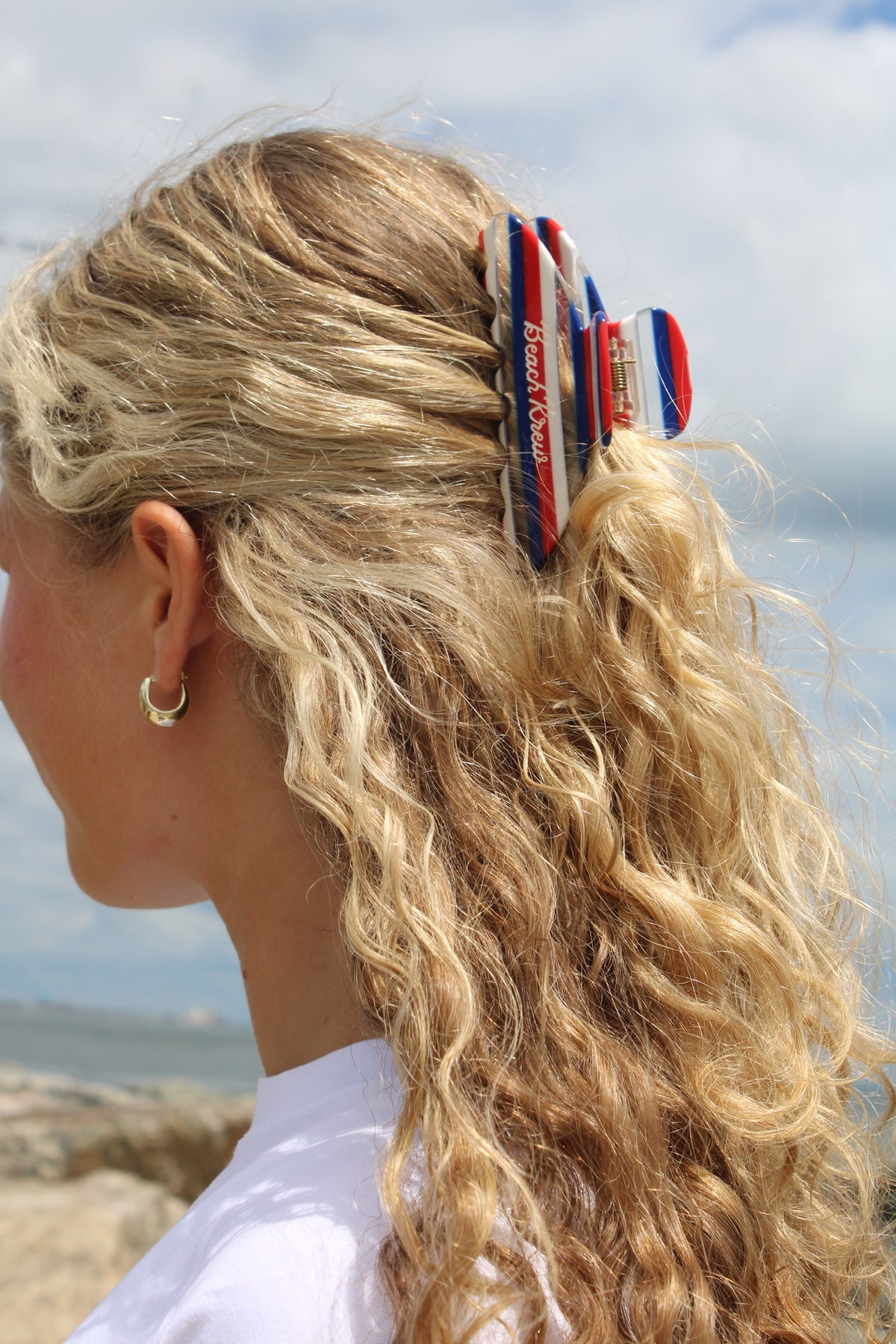 BEACHKREW CLAW CLIP - RED/WHITE/BLUE