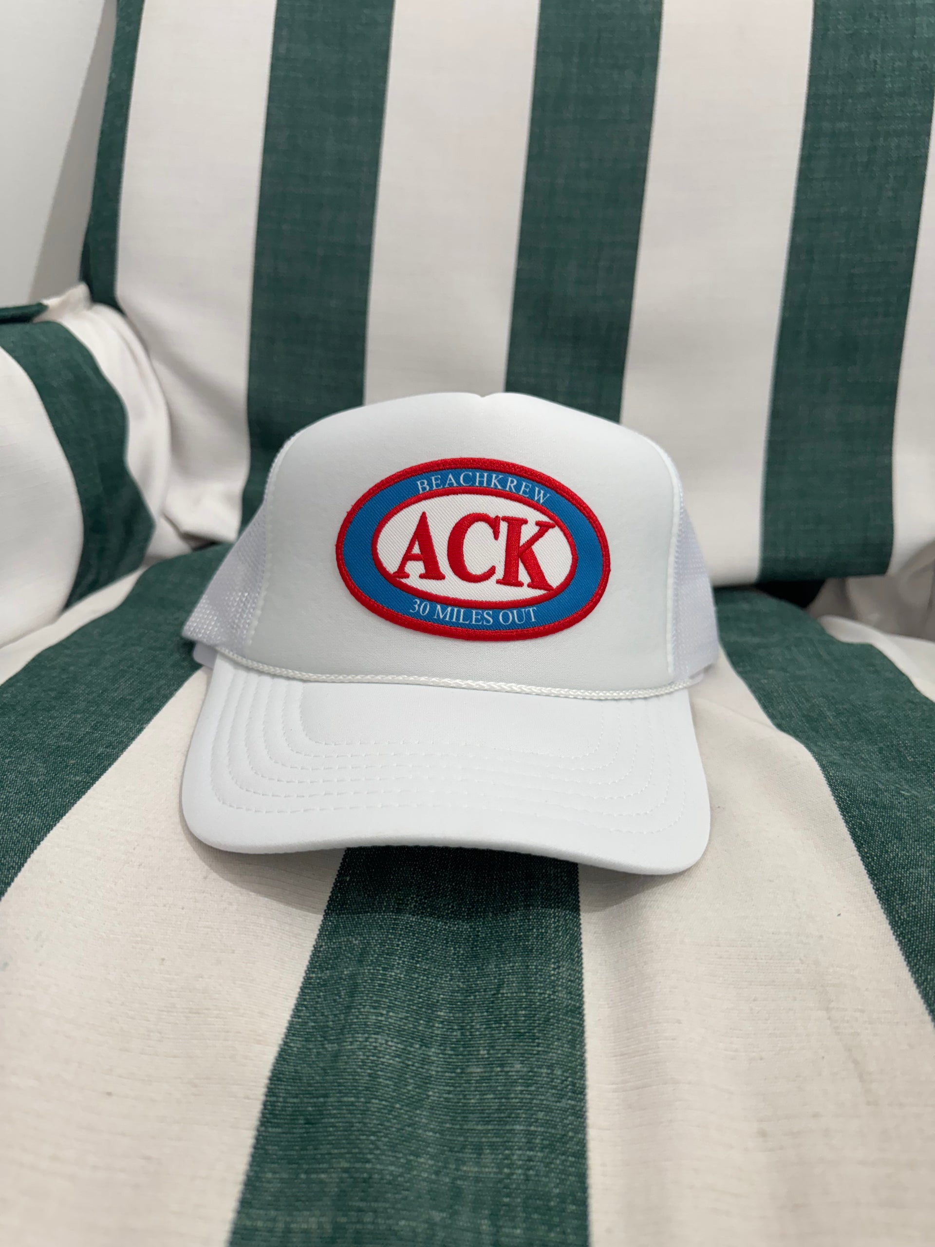 30 MILES OUT PATCH TRUCKER HAT - WHITE