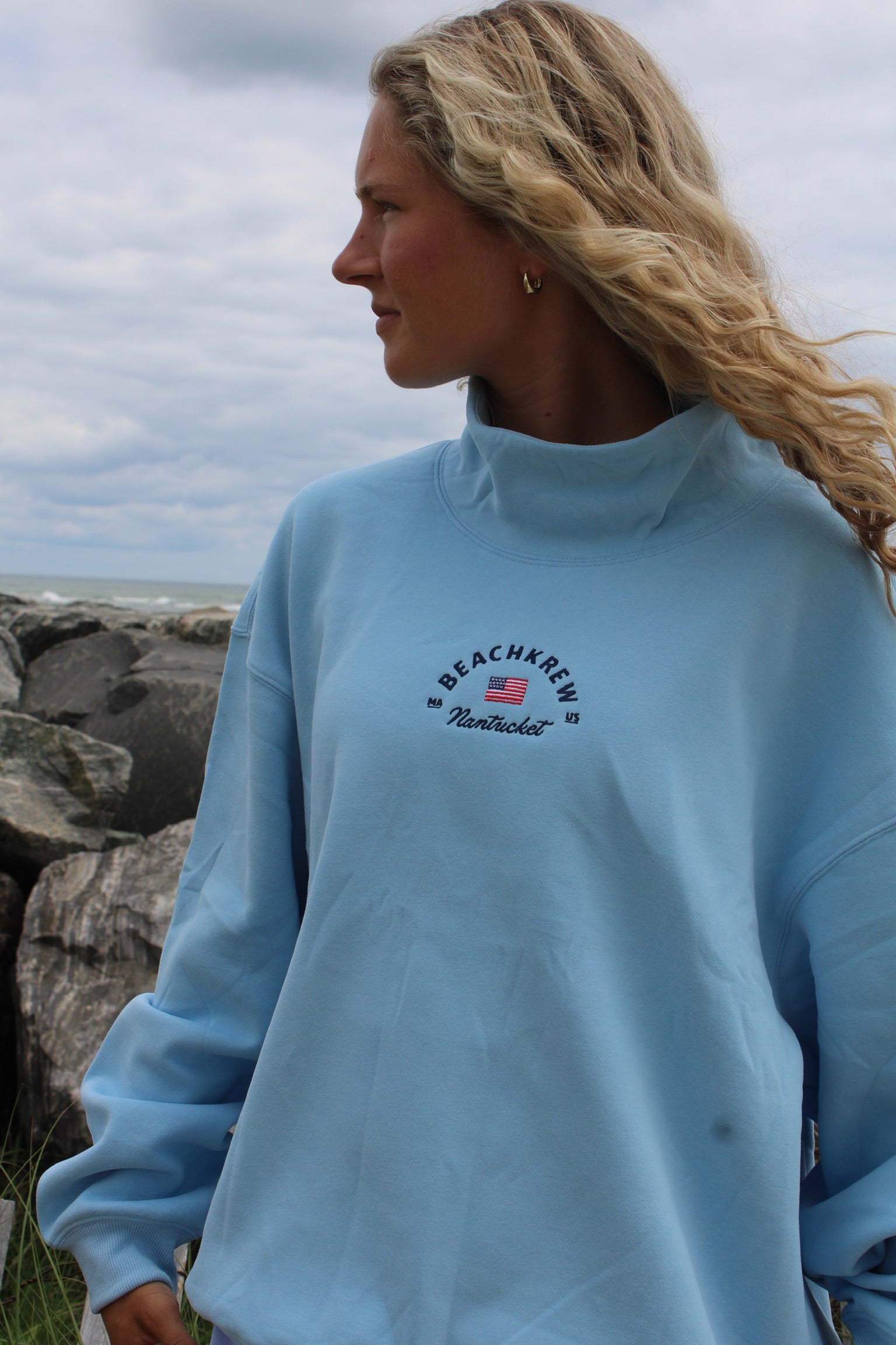 NANTUCKET USA HERITAGE MOCKNECK - SEASIDE