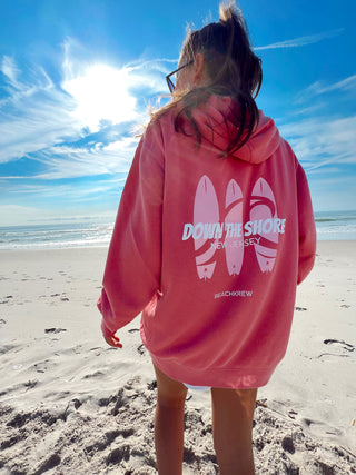 Down The Shore Hoodie - Pink XXL