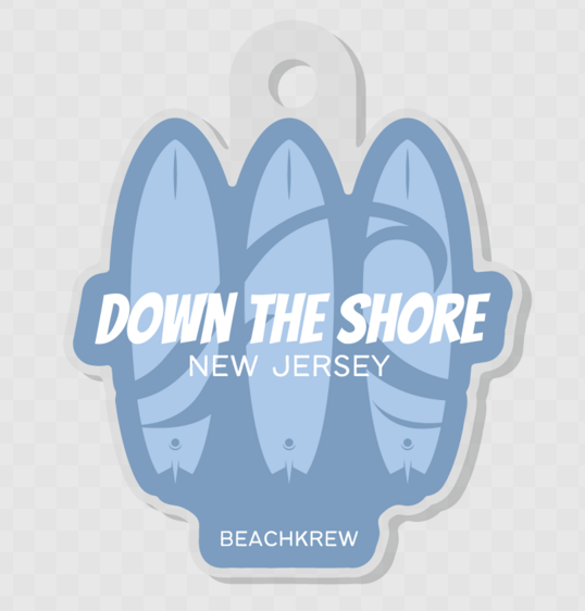 DOWN THE SHORE KEYCHAIN - BLUE